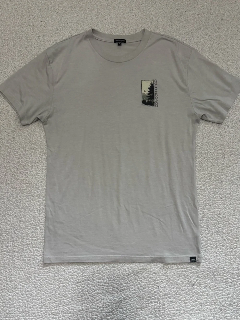 CDA Coffee Co. Women’s Graphic Tee in Light Gray - Picture 2 of 2